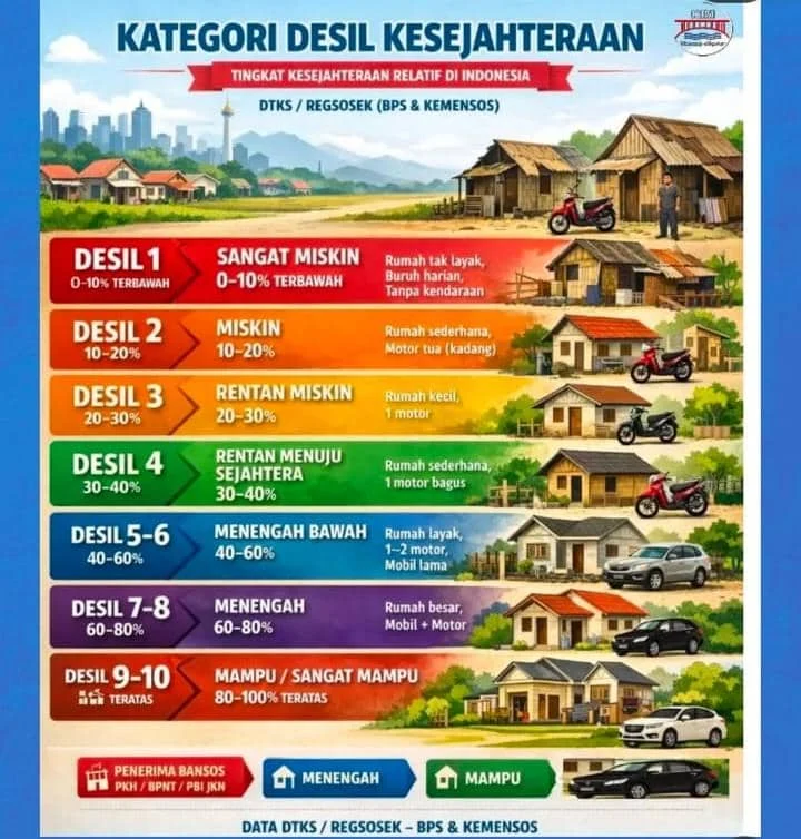 Mengenal Desil: Pengelompokan Kesejahteraan Keluarga di Indonesia