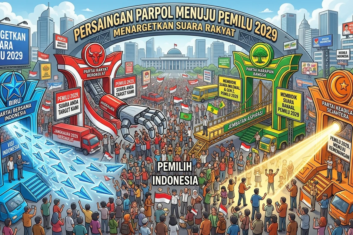 Partai Politik di Indonesia Mulai Memanaskan Mesin Politiknya Menuju Pemilu 2029