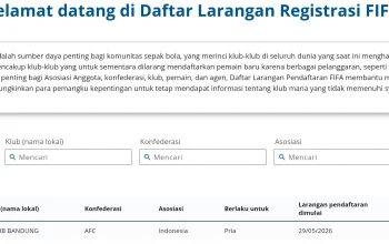 Persib Bandung Bebas dari Sanksi FIFA Registration Ban