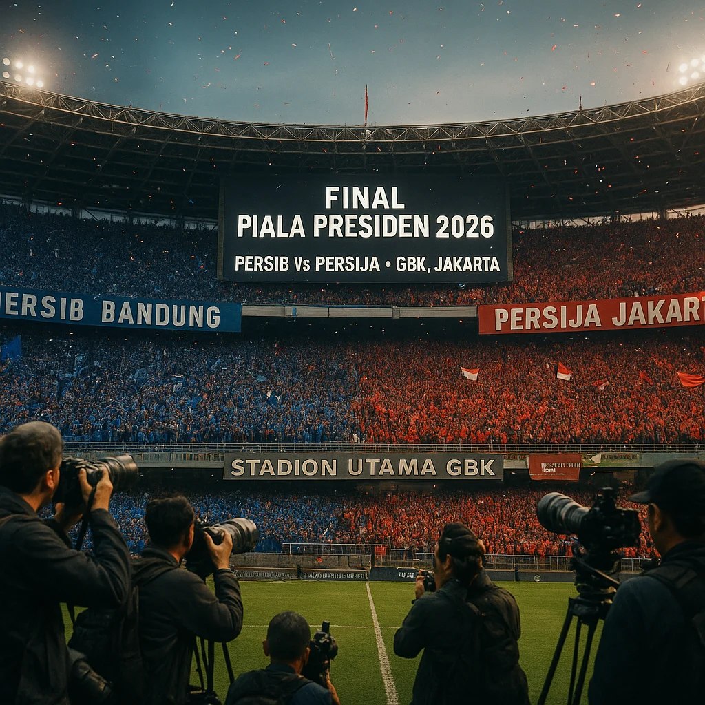 Piala Presiden 2026: Persib Bandung Hadapi Persija Jakarta di Semifinal